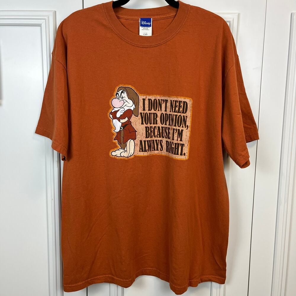 Vintage Disney Y2K Grumpy Graphic Tee XL